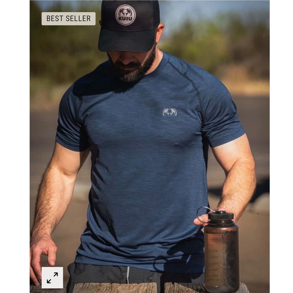 KUIU Enduromesh T-Shirt Mens XXL Blue Short Sleeve Performance Hunting Top